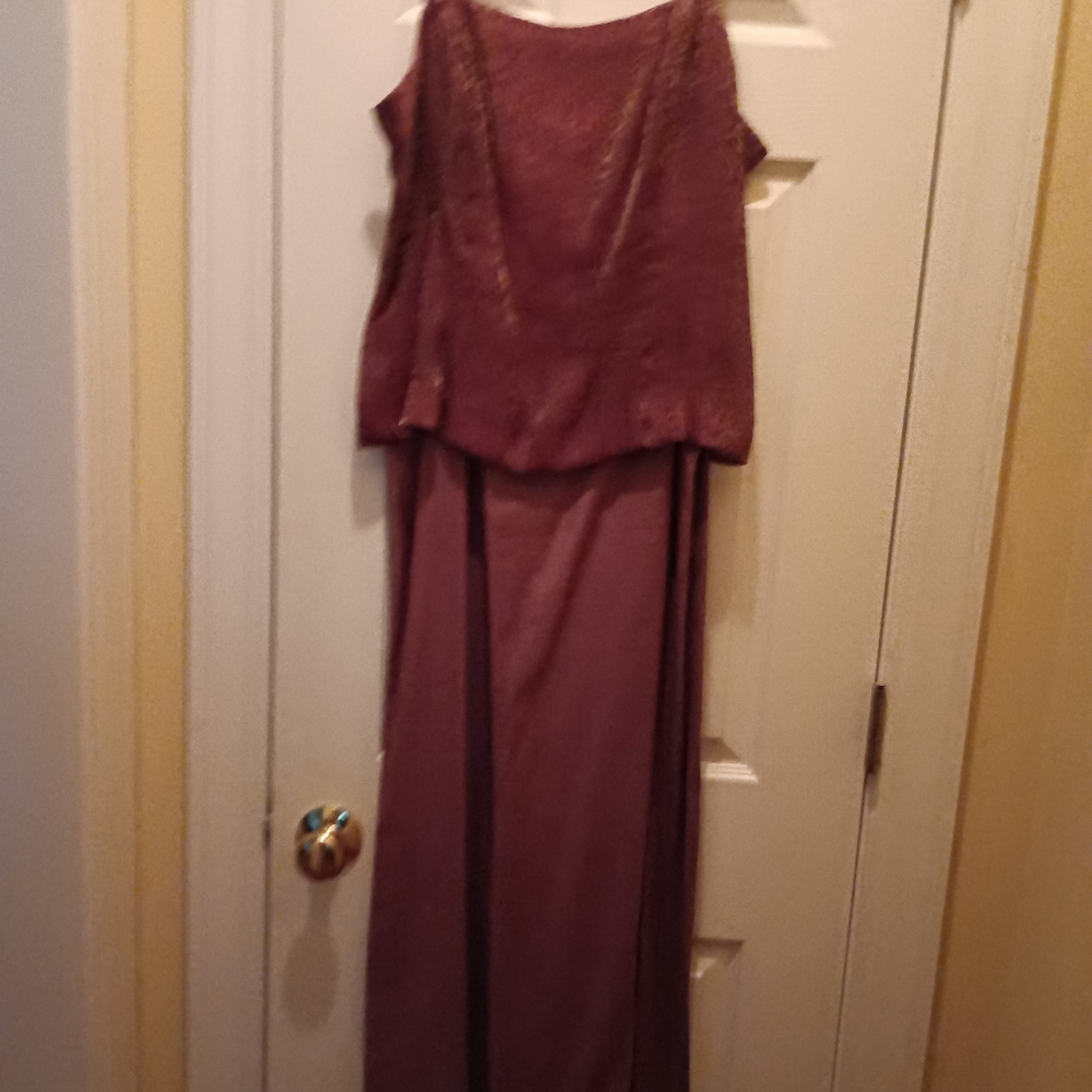 Alex Evenings Plum Evening Dress